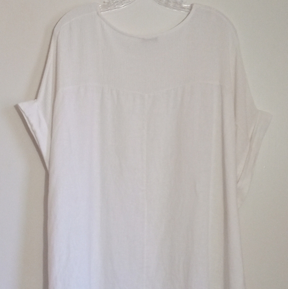 Bellambia Italian linen and cotton dolman sleeve top women's size 3X - Picture 2 of 3